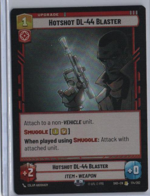 Hotshot DL-44 Blaster [Foil] #174 Star Wars Unlimited: Shadows of the Galaxy