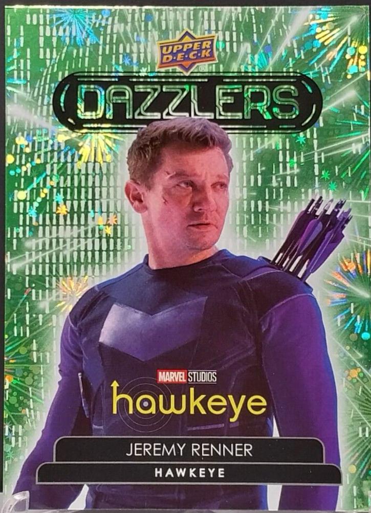 Jeremy Renner as Hawkeye [Green] #DZ-15 Marvel 2024 Upper Deck Studios Dazzlers