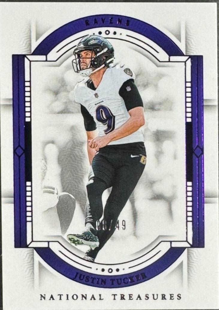 Justin Tucker [Purple] 7 Prices 2023 Panini National Treasures