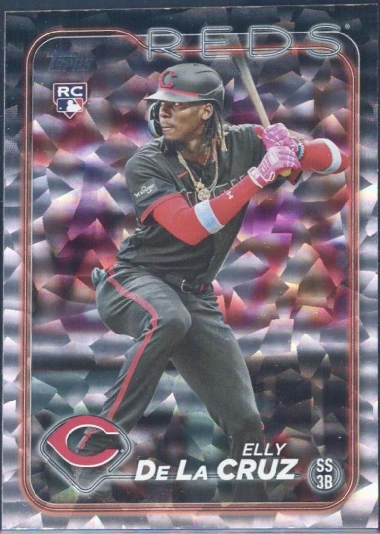 Elly De La Cruz [Silver Crackle Foil] #141 Prices [Rookie] | 2024 Topps ...