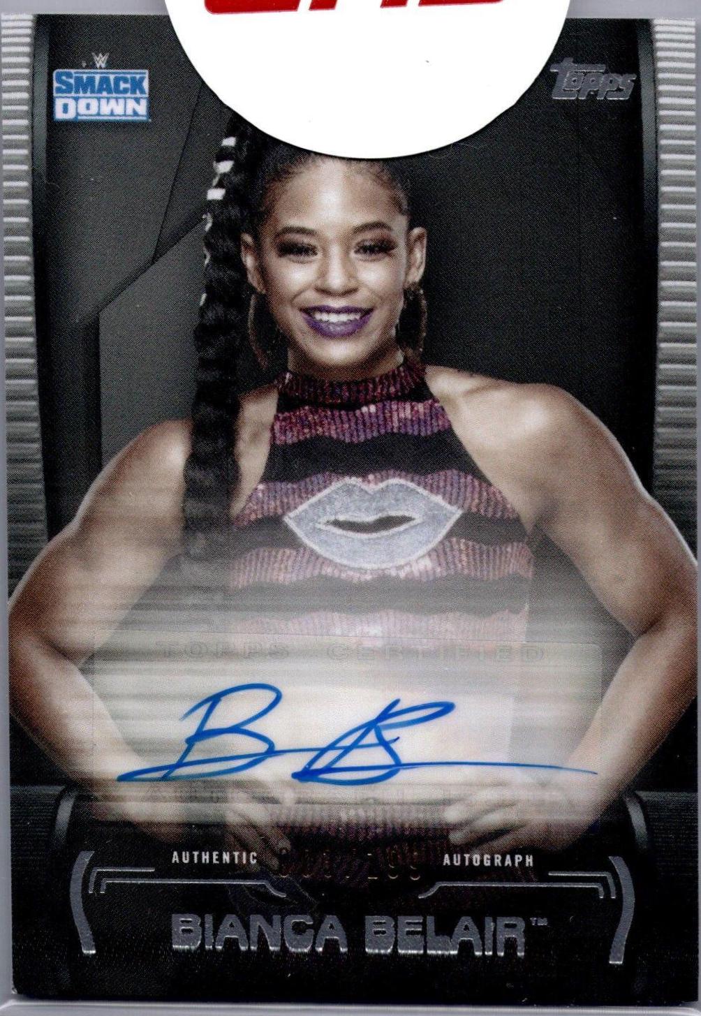 Bianca Belair #A-BB Wrestling Cards 2021 Topps WWE Undisputed Superstar Roster Autographs