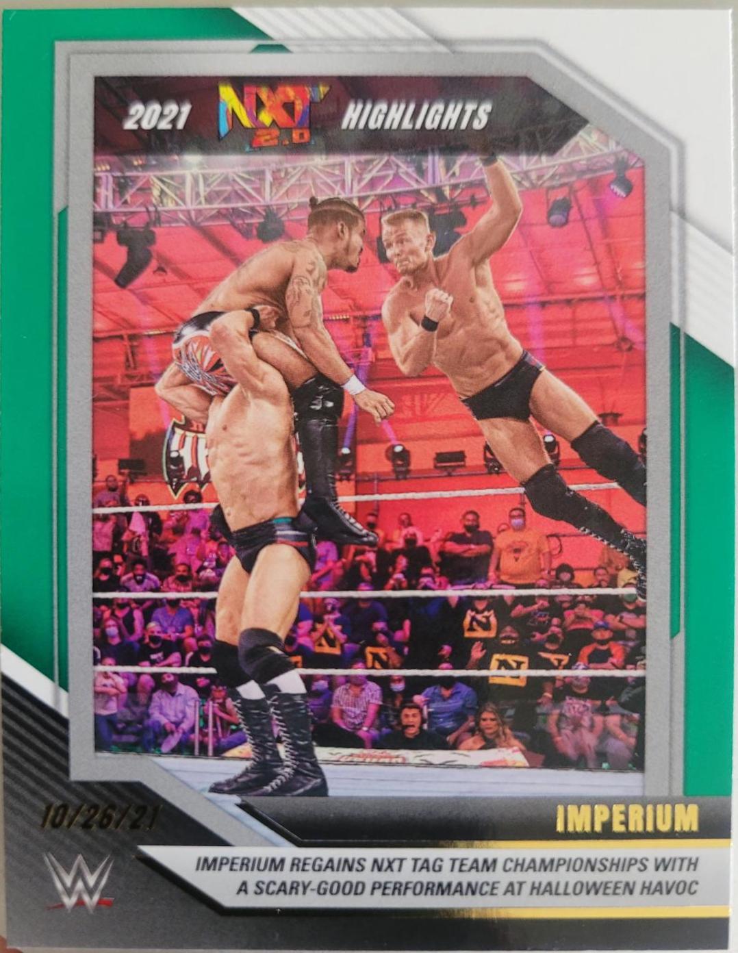 Imperium [Green] #33 Wrestling Cards 2022 Panini NXT WWE 2021 Highlights