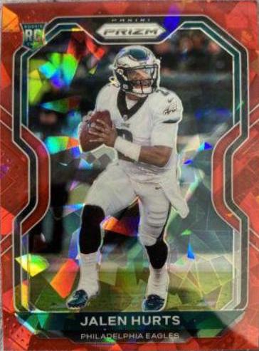 2020 Jalen Hurts Panini Red Ice Prizm RC orders #343 HGA 9