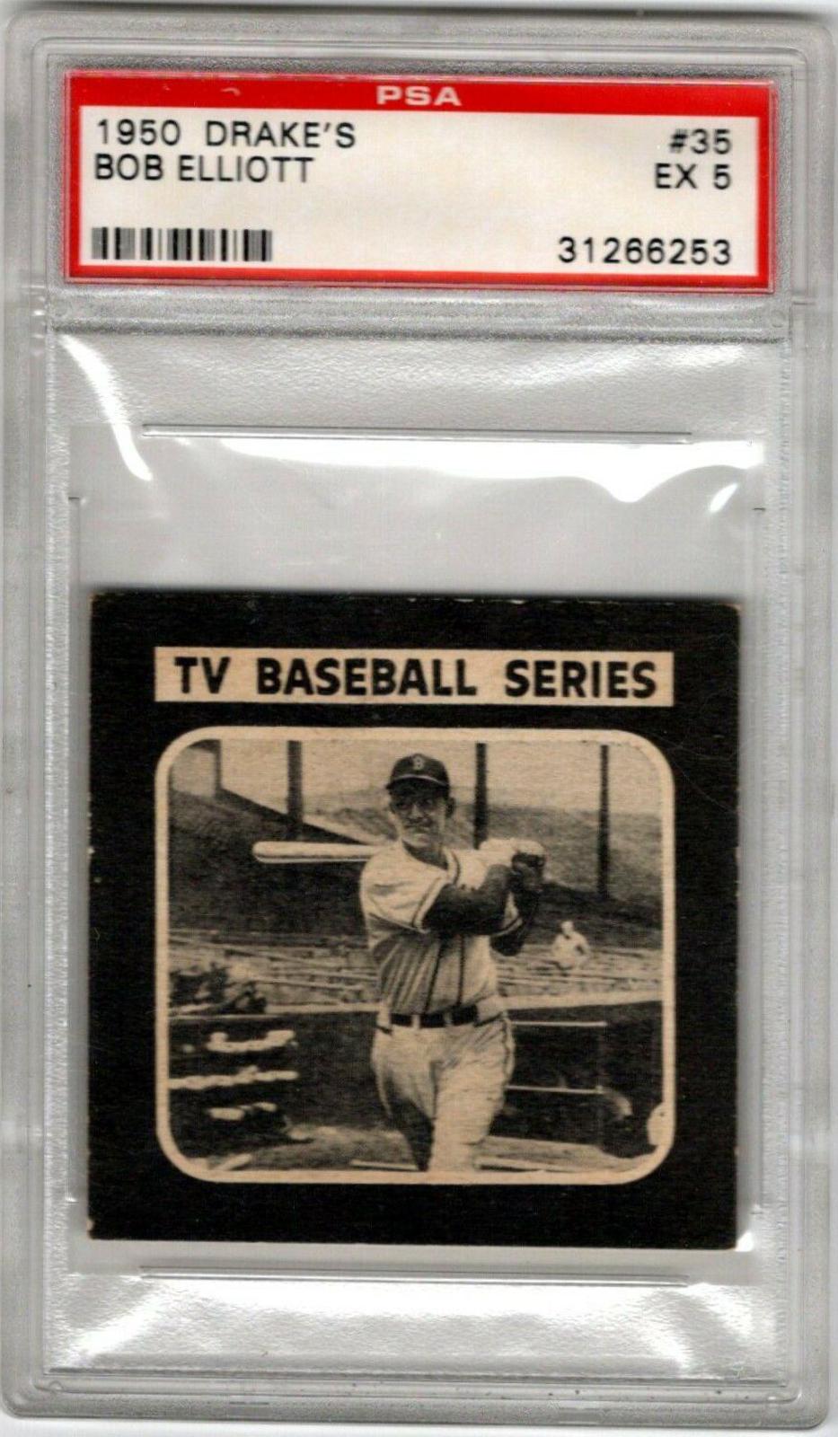 Bob Elliott #35 Baseball Cards 1950 Drake's