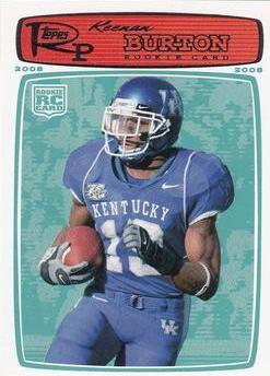 Keenan Burton #163 Football Cards 2008 Topps Rookie Progression