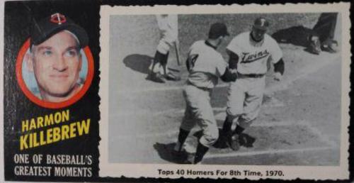 Harmon Killebrew #8 Baseball Cards 1971 Topps Greatest Moments