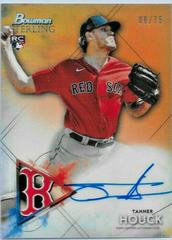 Tanner Houck [Orange Refractor] #BSRA-TH Baseball Cards 2021 Bowman Sterling Rookie Autographs Prices