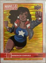 America Chavez [Gold Linearity] #3 Marvel 2021 Upper Deck Annual Prices