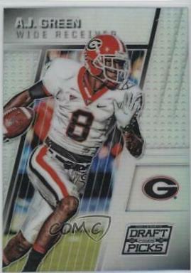 A.J. Green [Green Prizm] #1 Football Cards 2016 Panini Prizm Draft Picks