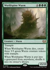 Worldspine Wurm #206 Magic Duskmourn: House of Horror Commander Prices