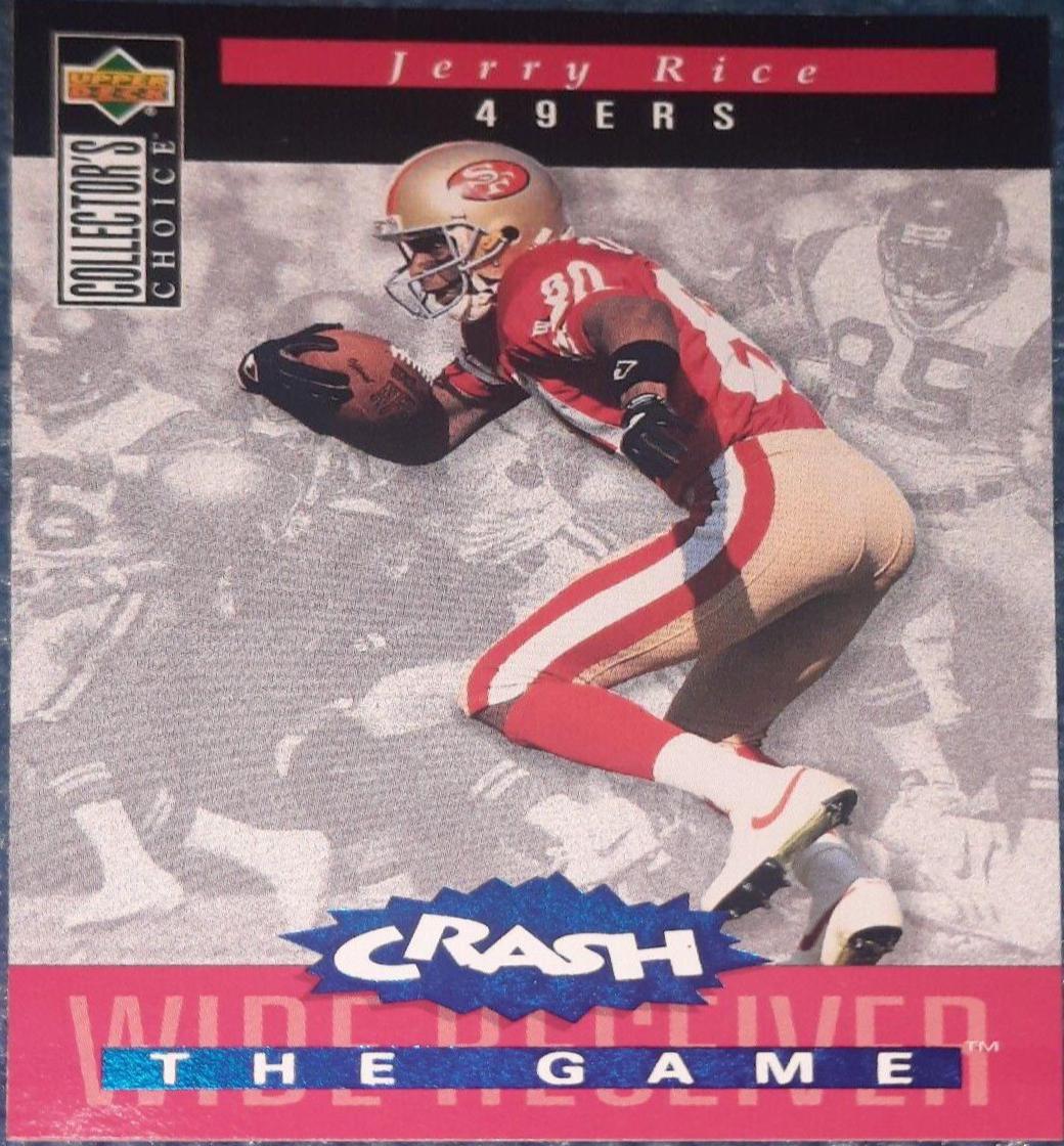 Jerry Rice [Blue] #C21 Football Cards 1994 Collector's Choice Crash the Game