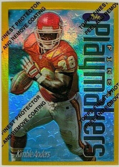 Kimble Anders [Refractor w/Coating] #7 Football Cards 1996 Topps Finest