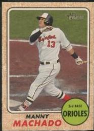 Manny Machado [Throwback] #420 Baseball Cards 2017 Topps Heritage