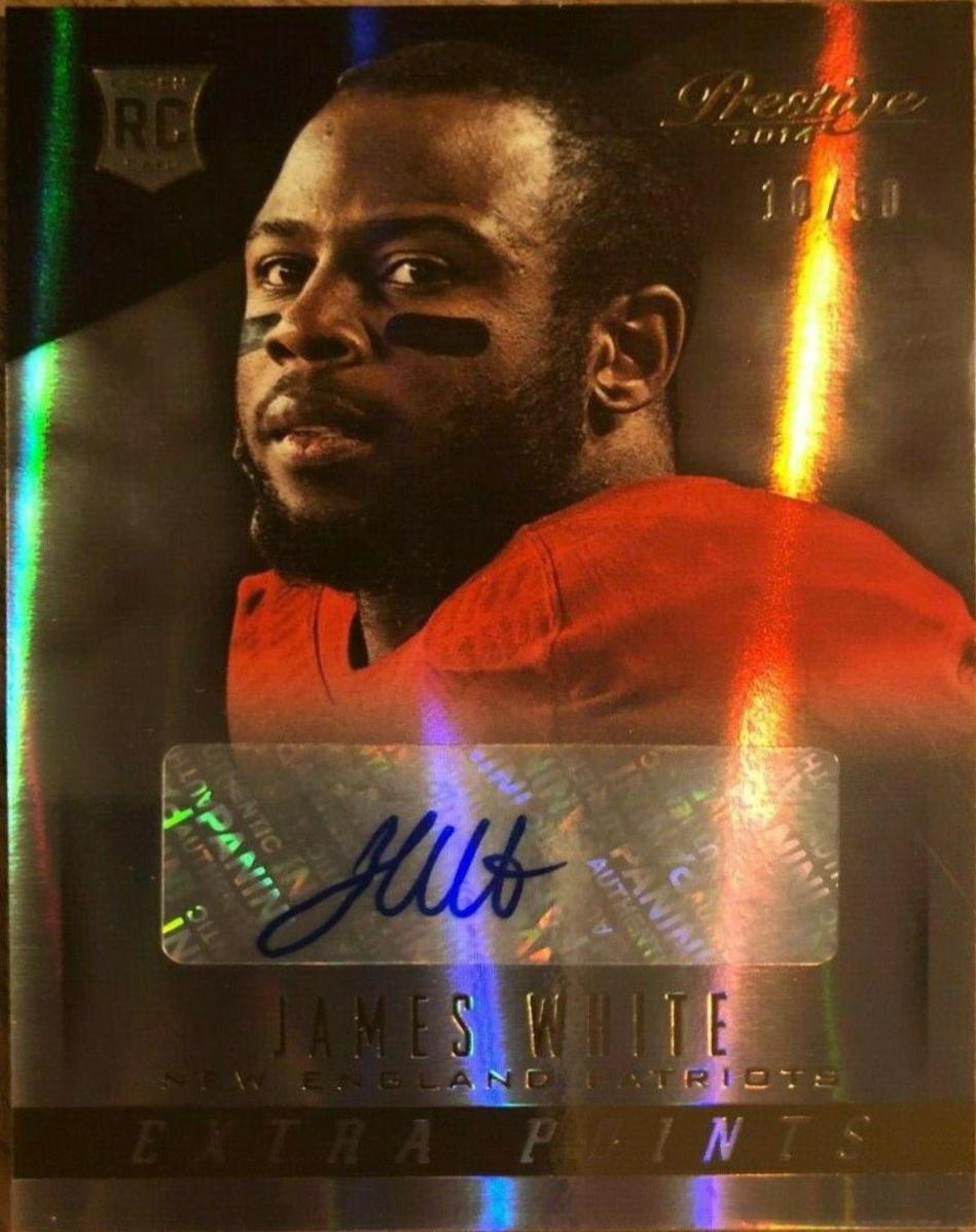 James White [Extra Points Gold] #244 Football Cards 2014 Panini Prestige