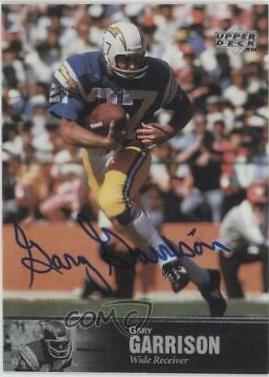 Gary Garrison [Autograph] #AL-106 Football Cards 1997 Upper Deck Legends