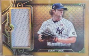 Gerrit Cole #SJR2-GC1 Baseball Cards 2022 Topps Triple Threads Single Jumbo Relics