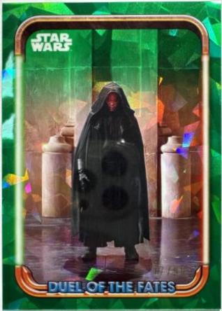 Enter: Darth Maul! [Green] #DF-2 Star Wars 2024 Topps Chrome Sapphire Duel of the Fates