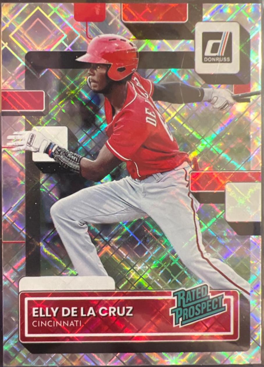 2022 Panini cheapest Donruss Rated Prospect Diamond Elly De La Cruz #RP-6