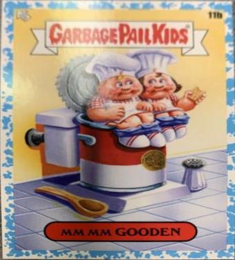 MM MM GOODEN [Blue] #11b Garbage Pail Kids Food Fight