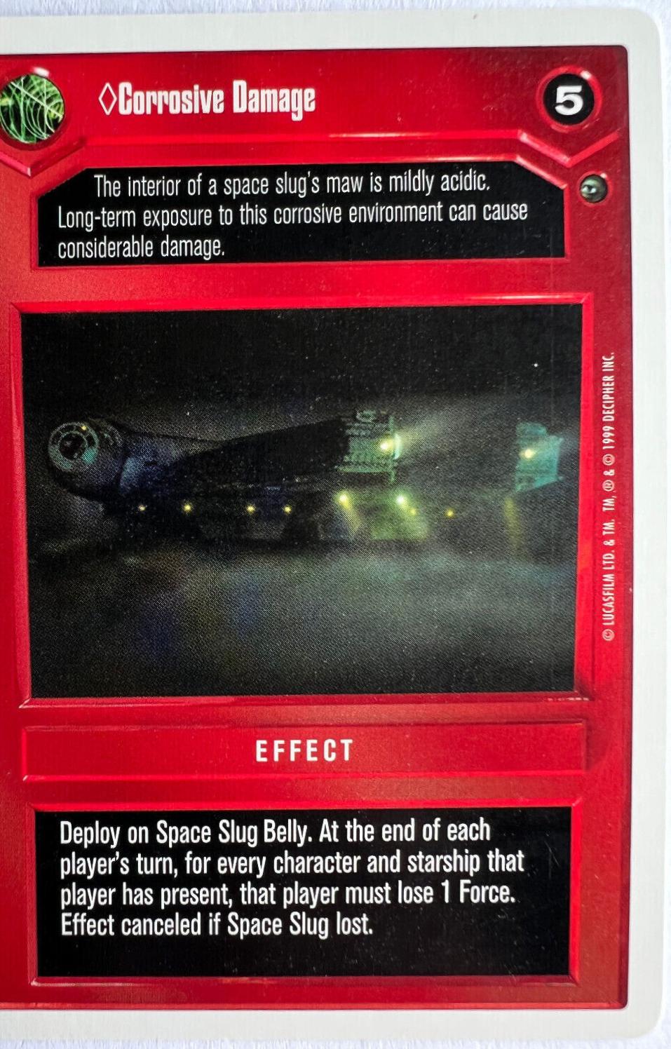 Corrosive Damage [Revised] Star Wars CCG Dagobah