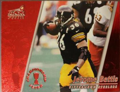 Jerome Bettis [Red] #39 Football Cards 1998 Pacific Aurora Championship Fever