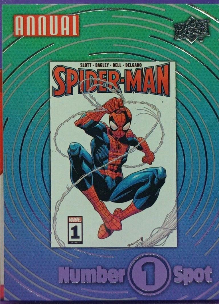 Spider-Man #N1S-21 Marvel 2022 Upper Deck Annual Number 1 Spot