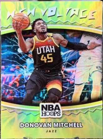 Donovan Mitchell #23 Basketball Cards 2021 Panini Hoops High Voltage