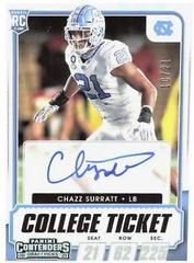 Chazz Surratt [Autograph Stub] #205 Football Cards 2021 Panini Contenders Draft Picks Prices