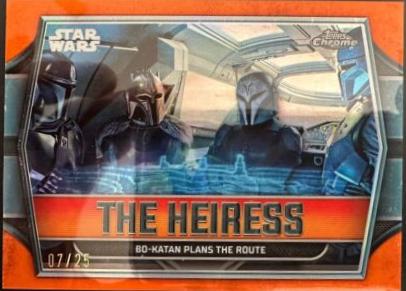 Bo-Katan Plans the Route [Rebel Orange Refractor] #TH-4 Star Wars 2024 Topps Chrome The Heiress