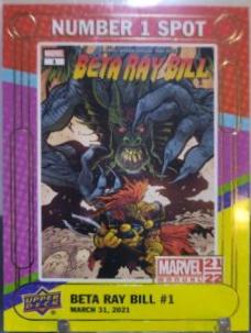 Beta Ray Bill #N1S-13 Marvel 2021 Upper Deck Annual Number 1 Spot