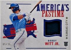 Bobby Witt Jr. [Gold] #APS-BWJ Baseball Cards 2022 Panini Chronicles America's Pastime Swatches Prices