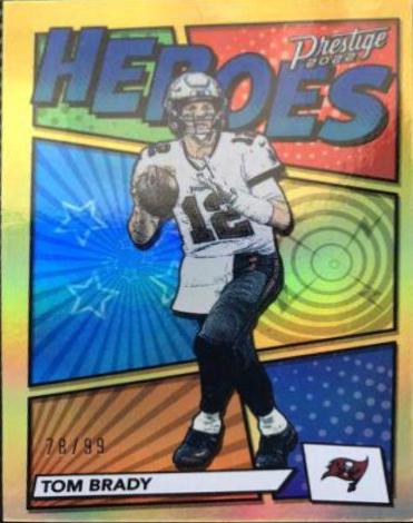 Tom Brady [Gold] #H-15 Football Cards 2022 Panini Prestige Heroes