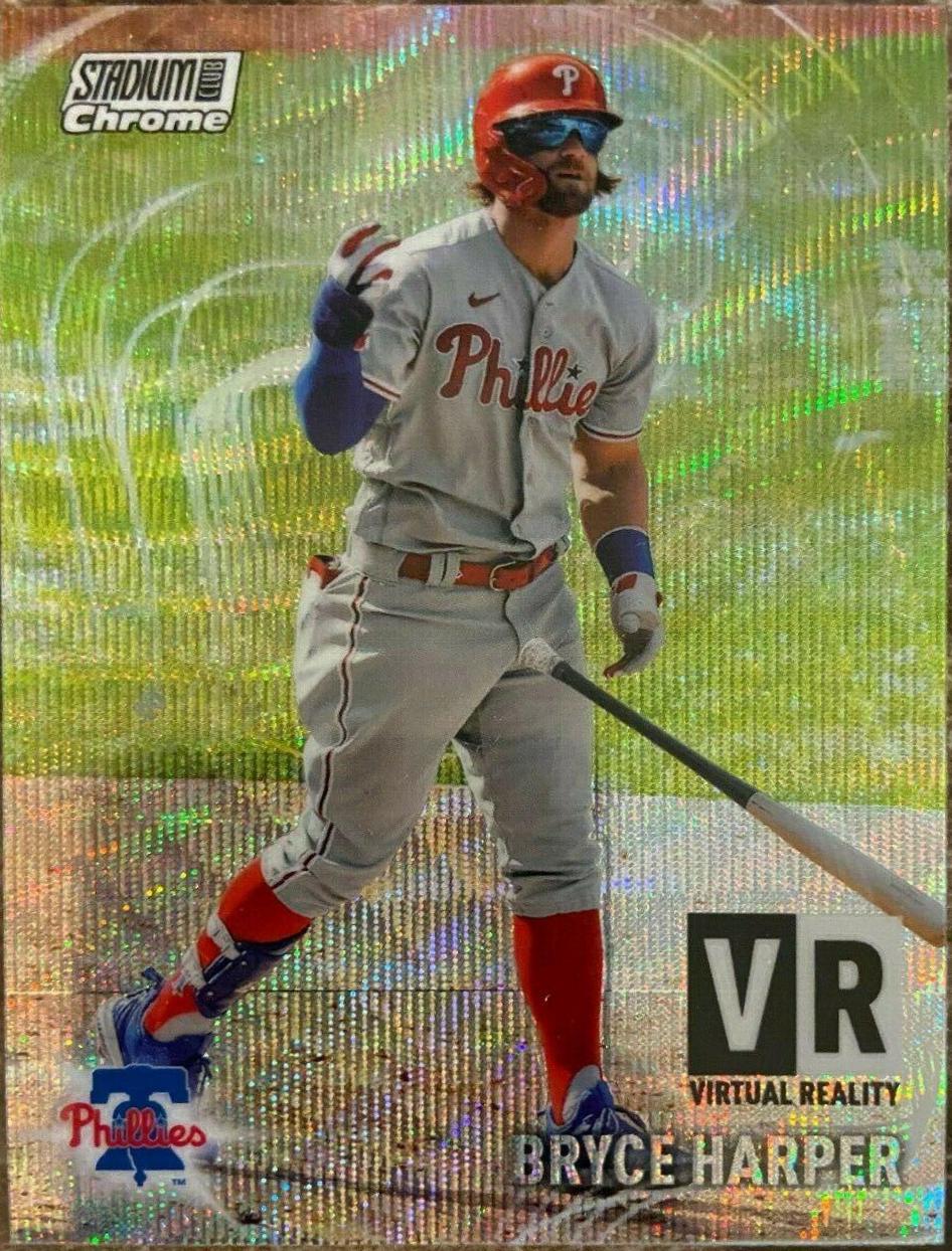 Bryce Harper #VR-5 Baseball Cards 2021 Stadium Club Chrome Virtual Reality