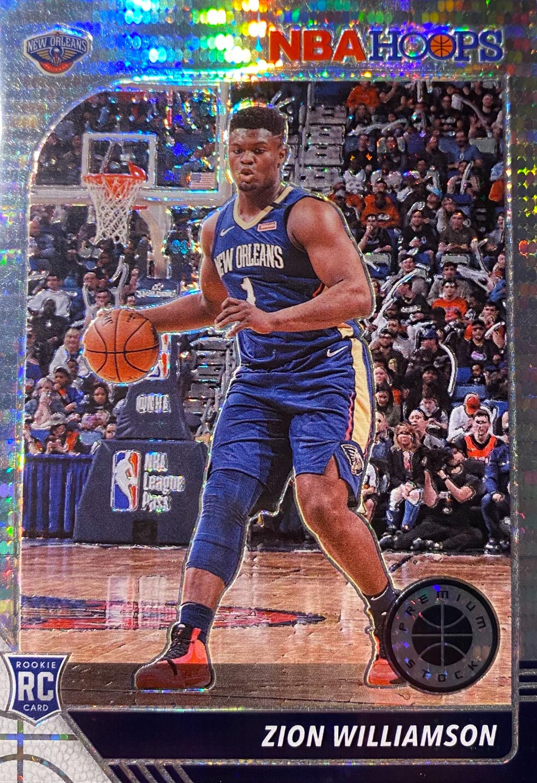 2019 Hoops Premium Stock Zion Williamson top Silver Prizm PSA 9 #258