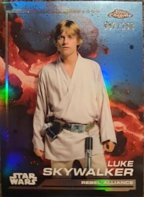 Luke Skywalker [Skywalker Blue Refractor] #104 Star Wars 2024 Topps Chrome