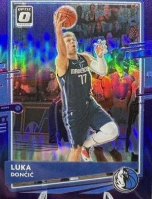 Luka Doncic [Purple] #86 Basketball Cards 2020 Panini Donruss Optic