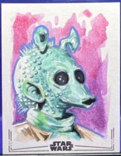 Keith Farnum [Silver Foil] Star Wars 2024 Topps Chrome Sketch Card