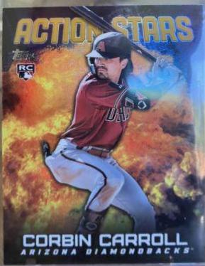 Corbin Carroll [Green] #ASC-3 Baseball Cards 2023 Topps Chrome Update Action Stars