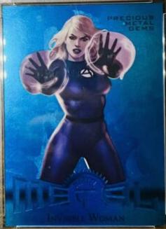 Invisible Woman [Blue Precious Metal Gems] #2 Marvel 2013 Fleer Retro Metal