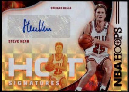 Steve Kerr [Red] #HS-SKR Basketball Cards 2021 Panini Hoops Hot Signatures