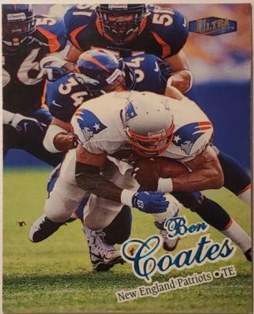 Ben Coates #10 Football Cards 1998 Ultra