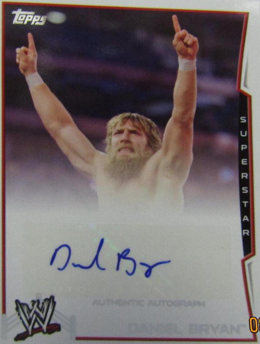 Daniel Bryan Wrestling Cards 2014 Topps WWE Autographs