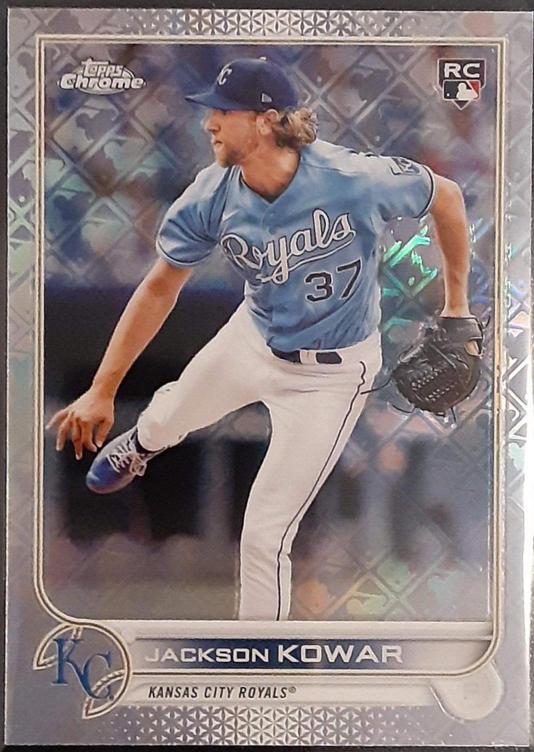 Jackson Kowar #105 Baseball Cards 2022 Topps Chrome Logofractor