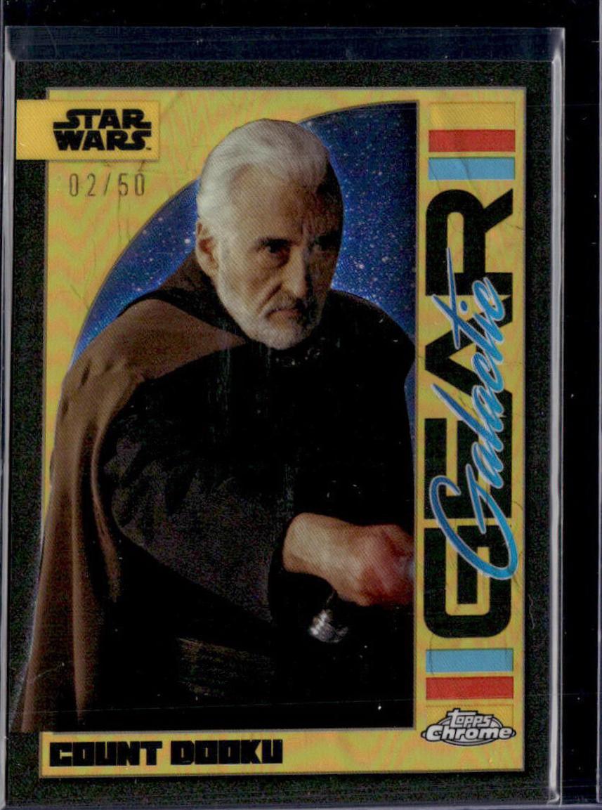 Count Dooku [Gold Refractor] #GG-16 Star Wars 2024 Topps Chrome Galactic Gear