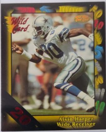 Alvin Harper [20 Stripe] #81 Football Cards 1991 Wild Card