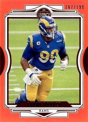 Aaron Donald [Orange] #87 Football Cards 2021 Panini Legacy