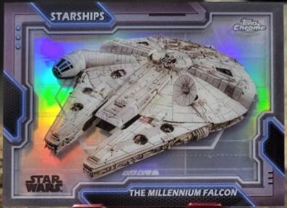 The Millennium Falcon #S-1 Star Wars 2024 Topps Chrome Starship Blueprint