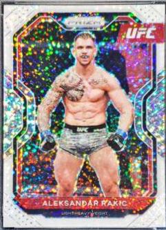 Aleksandar Rakic [White Sparkle] #16 Ufc Cards 2021 Panini Prizm UFC