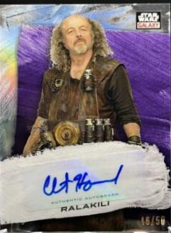 Clint Howard [Purple Refractor] #GA-CH Star Wars 2022 Topps Galaxy Chrome Autograph