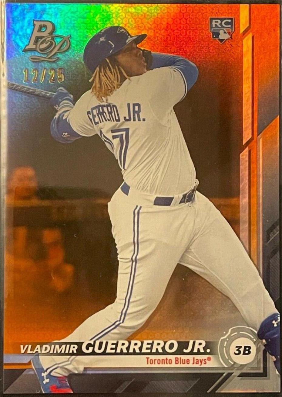 Vladimir Guerrero Jr. [Orange] #27 Baseball Cards 2019 Bowman Platinum